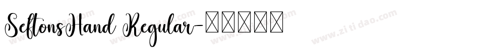 SeftonsHand Regular字体转换